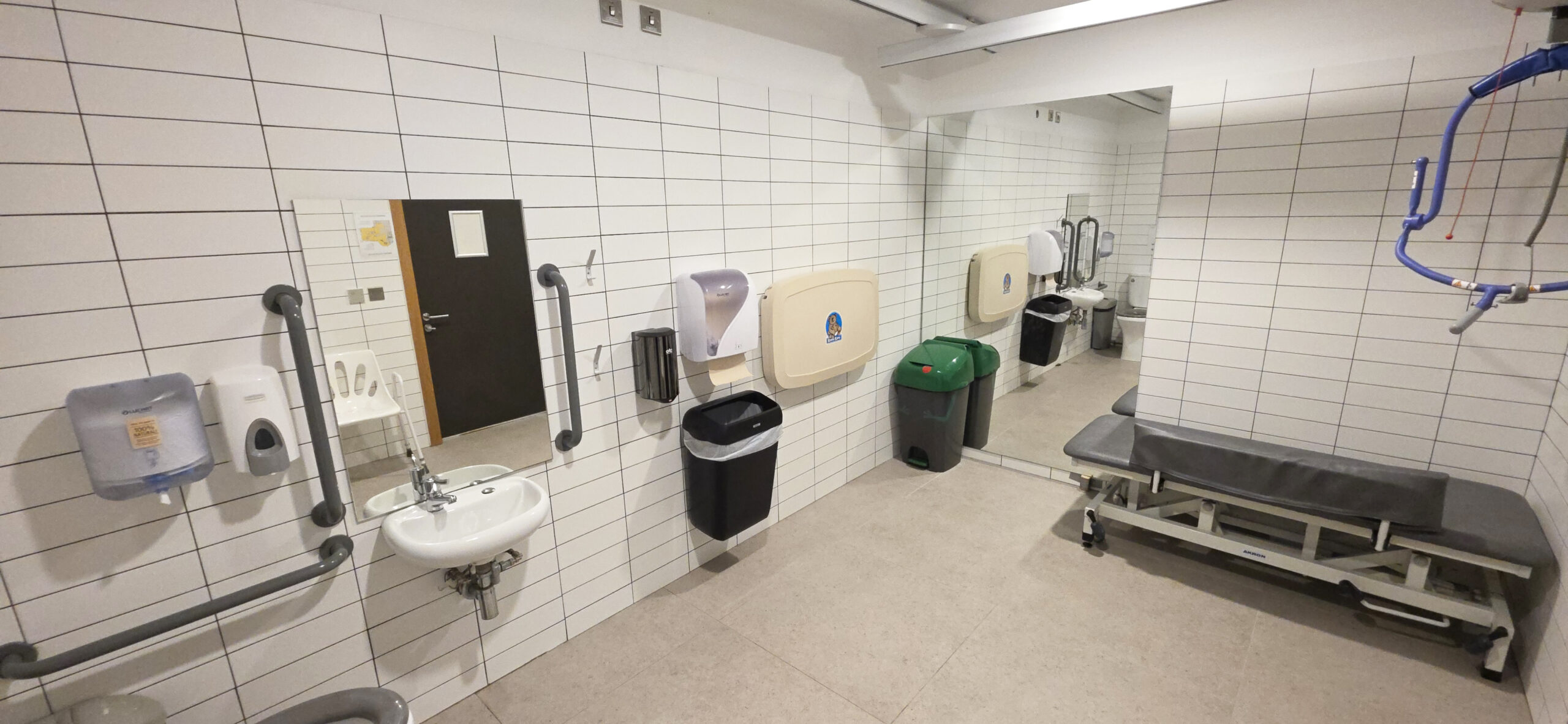 Explorium's state-of-the-art Changing Places facility with hoist system