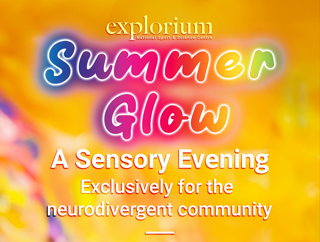 Summer Glow Sensory Session at Explorium with dimmed lighting and calm atmosphere